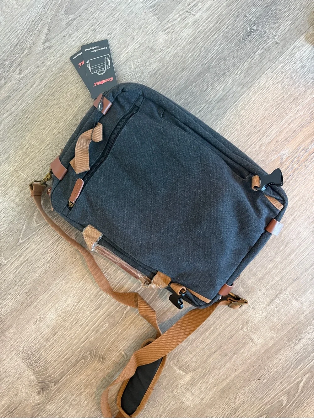 New!! CoolBELL Convertible Backpack Messenger Shoulder